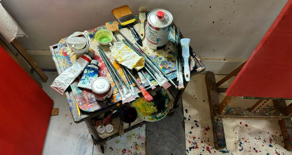 Ölmalerei - Blick ins Atelier